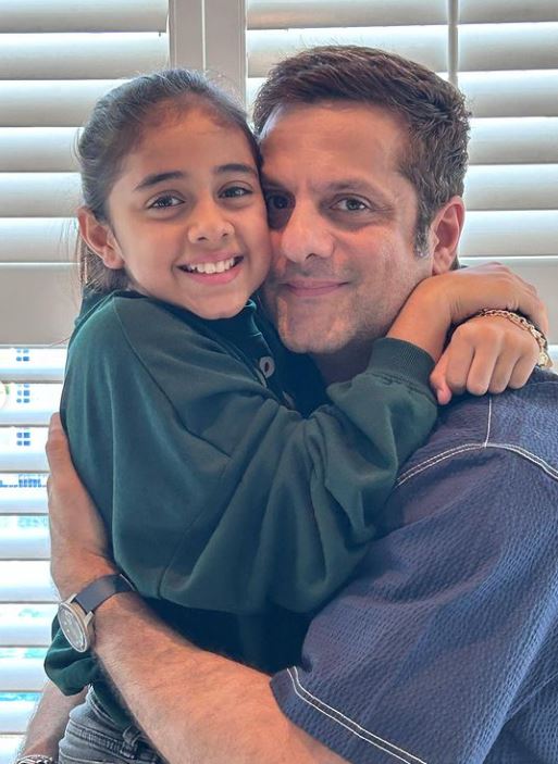 Fardeen Khan with daughter 